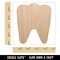 Tooth Dentist Unfinished Craft Wood Holiday Christmas Tree DIY Pre-Drilled Ornament